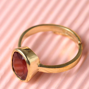 Studio Vaidik Gomed/ Hessonite Ring 5.25 ratti