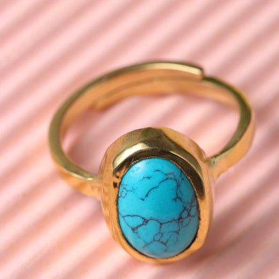Studio Vaidik Irani Firoza/ Turquoise Ring 5.25 ratti