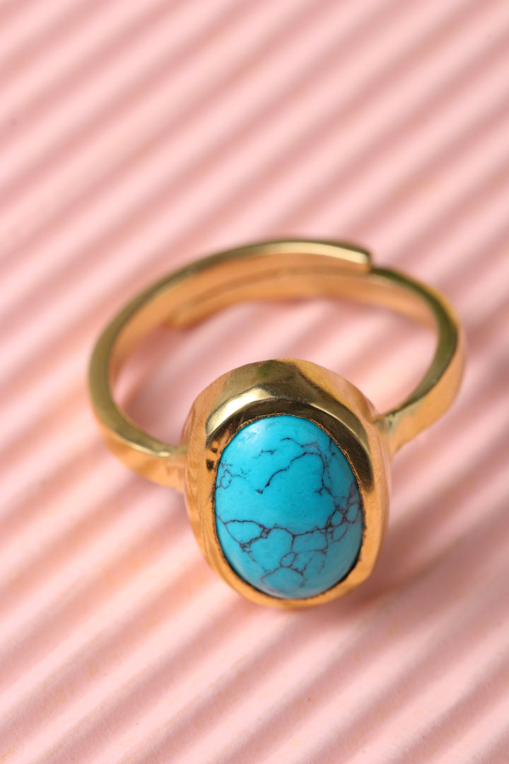 Studio Vaidik Irani Firoza/ Turquoise Ring 5.25 ratti