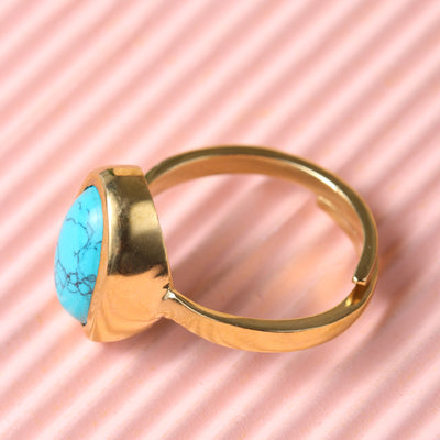 Studio Vaidik Irani Firoza/ Turquoise Ring 5.25 ratti