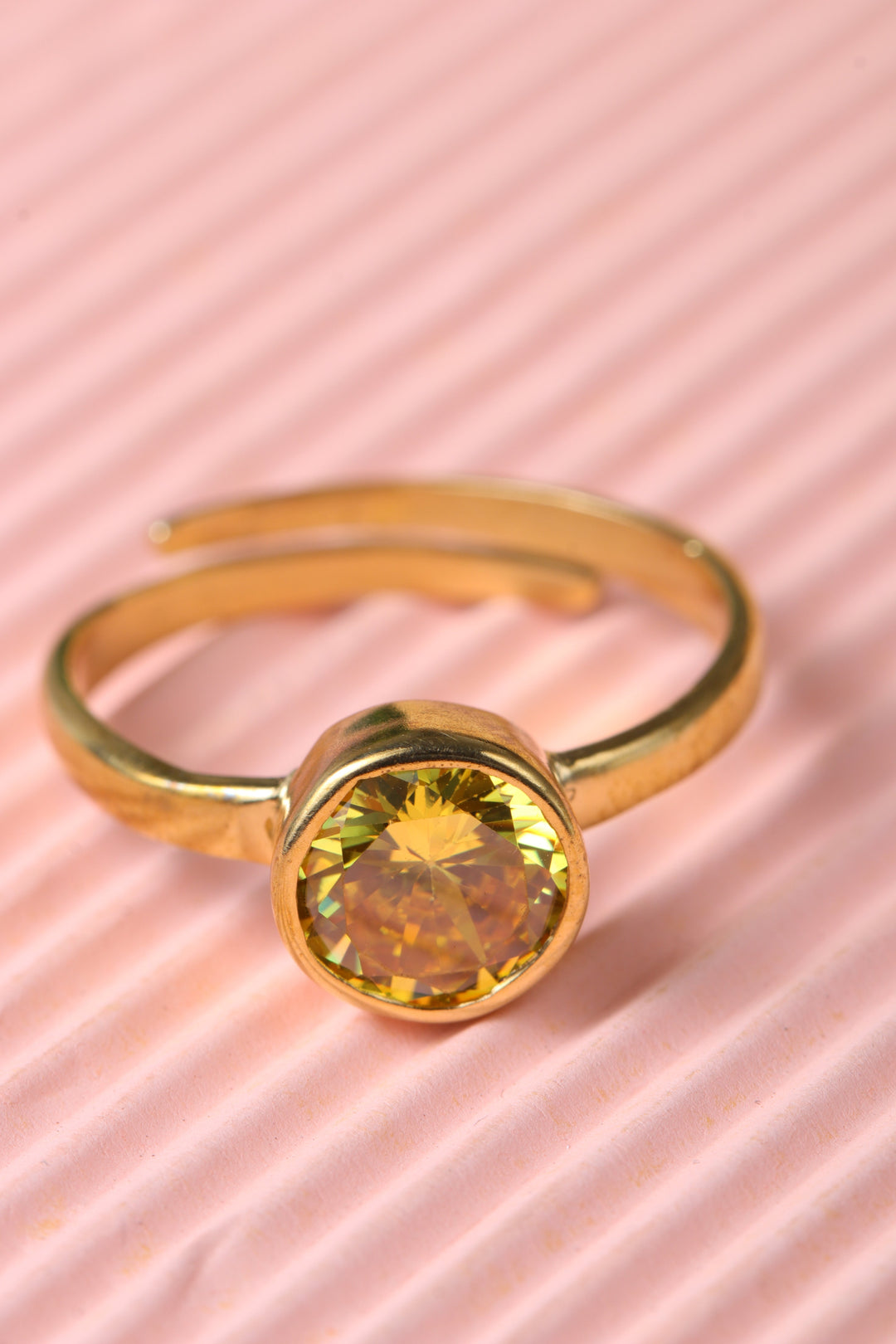 Studio Vaidik Yellow Zircon Ring