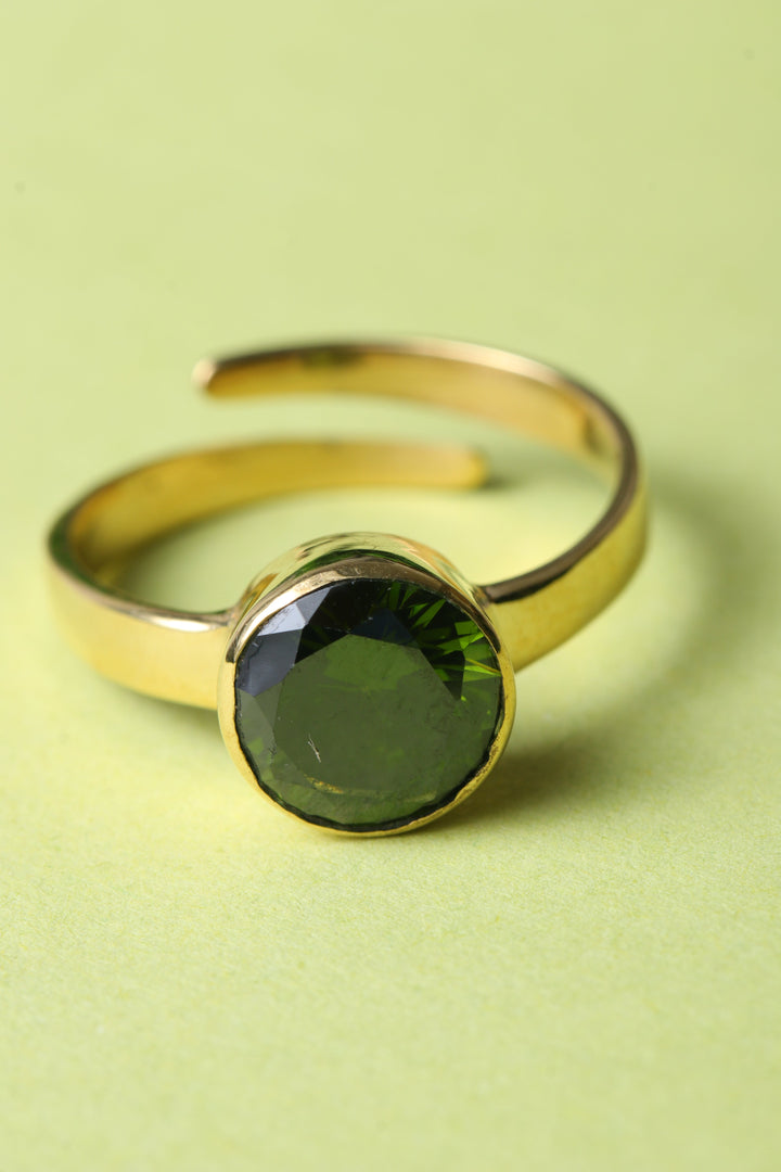 Studio Vaidik Green Zircon Ring