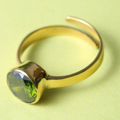 Studio Vaidik Green Zircon Ring