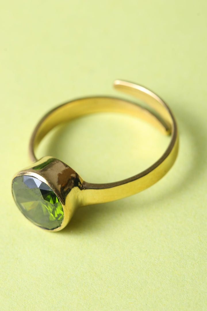 Studio Vaidik Green Zircon Ring