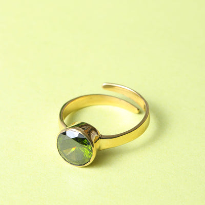 Studio Vaidik Green Zircon Ring