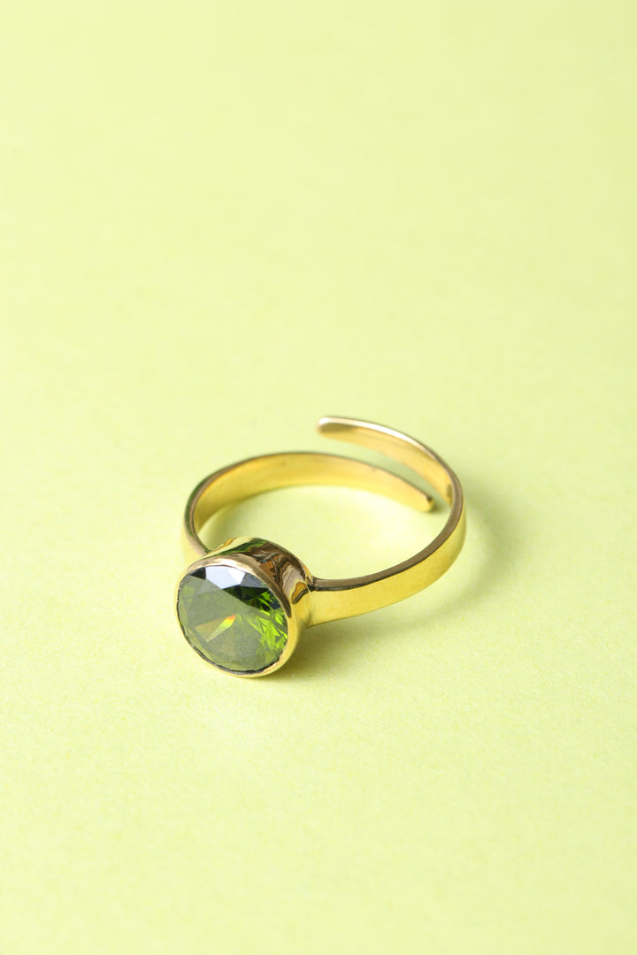 Studio Vaidik Green Zircon Ring