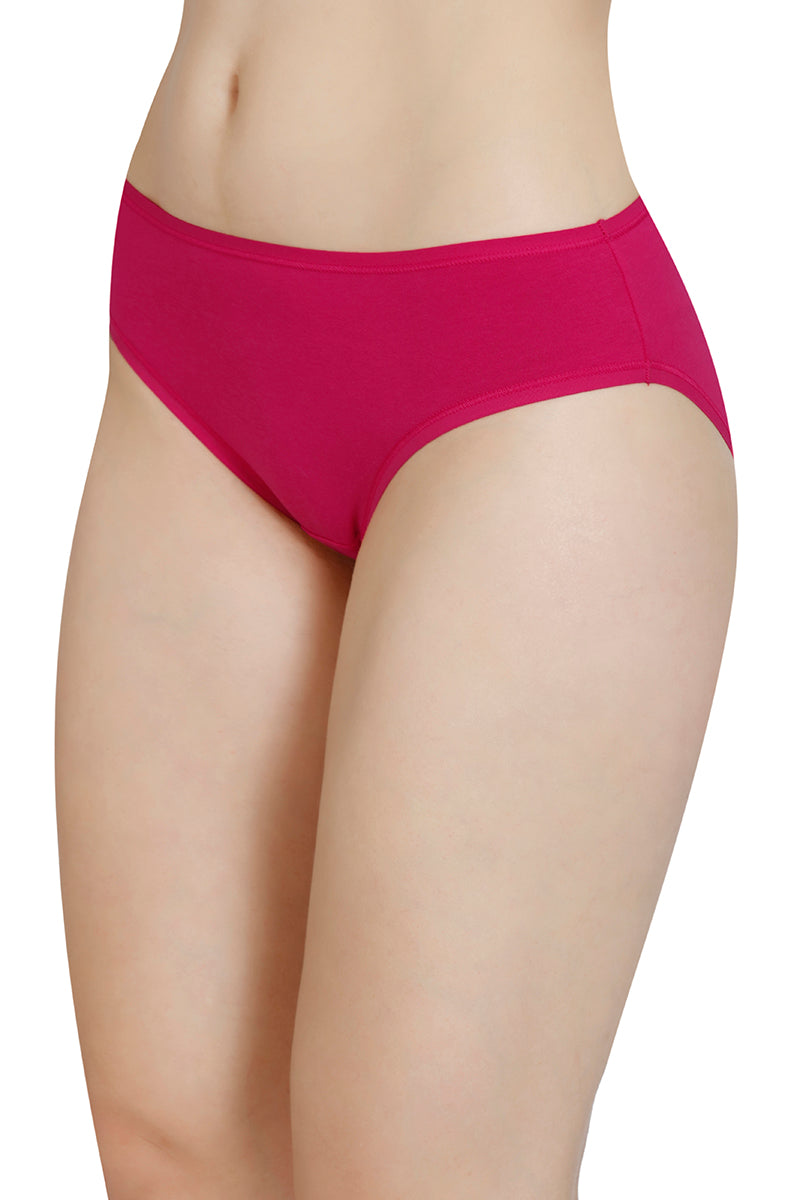 Solid Low Rise Bikini Panty (Pack of 3)