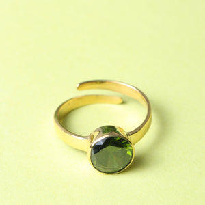 Studio Vaidik Green Zircon Ring