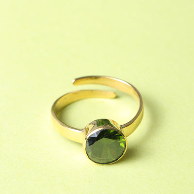 Studio Vaidik Green Zircon Ring