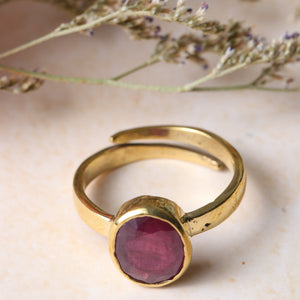 Studio Vaidik Ruby/ Manik Ring-7.25 Ratti
