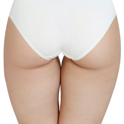 Solid Low Rise Bikini Panty (Pack of 3)