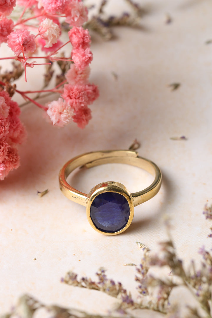 Studio Vaidik Neelam/ Blue Sapphire Ring 5.25 ratti