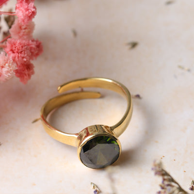 Studio Vaidik Green Zircon Ring
