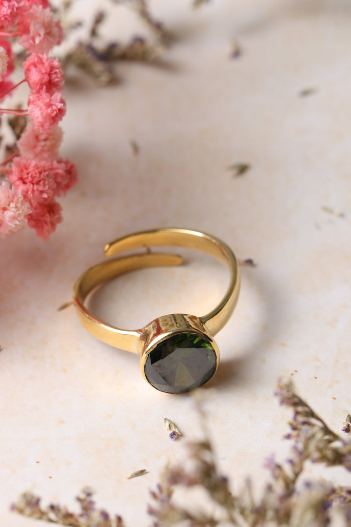 Studio Vaidik Green Zircon Ring