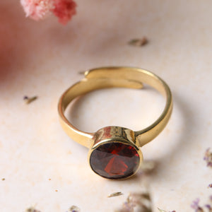 Studio Vaidik Red Zircon Ring