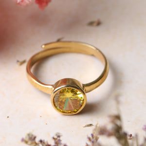 Studio Vaidik Yellow Zircon Ring