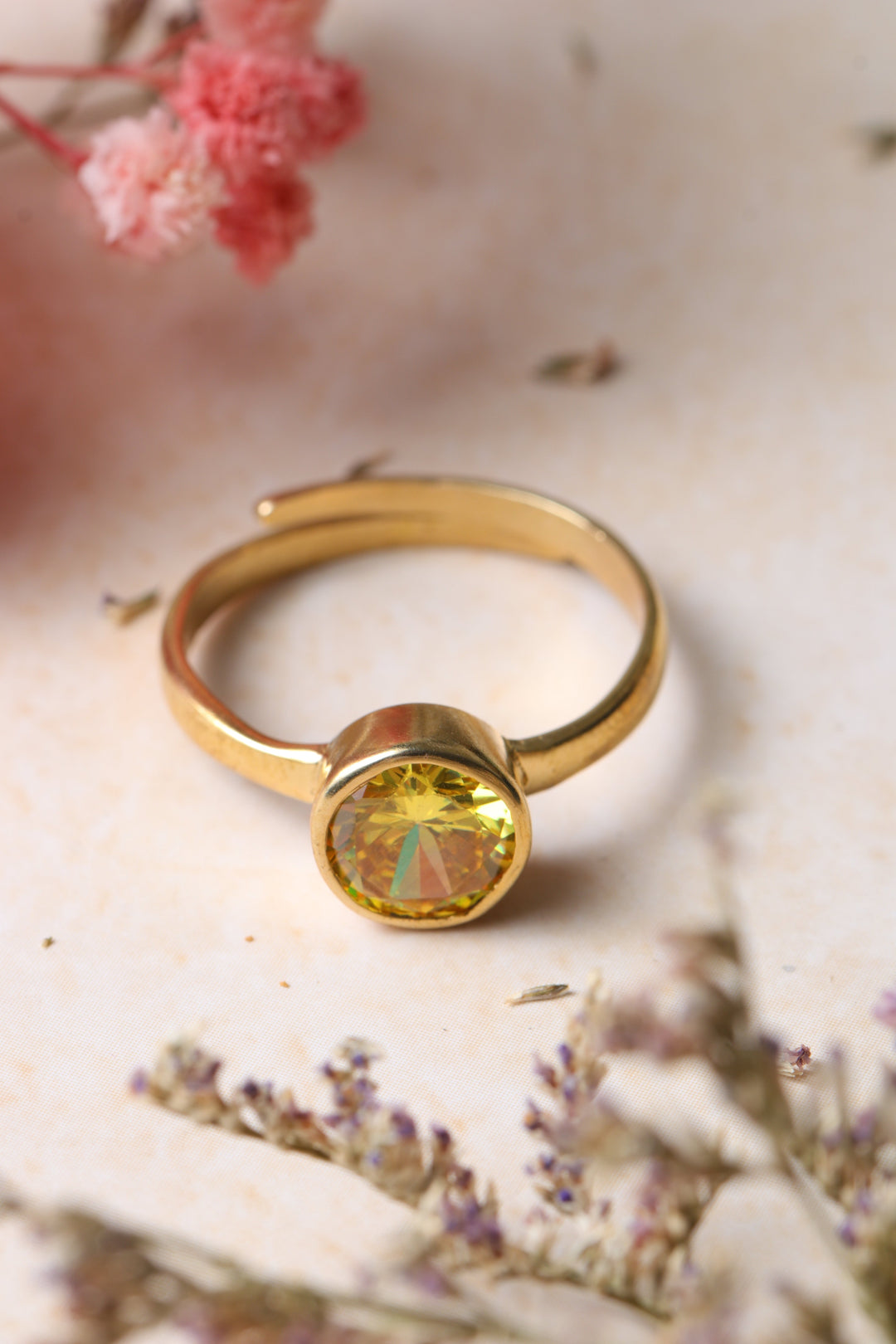 Studio Vaidik Yellow Zircon Ring