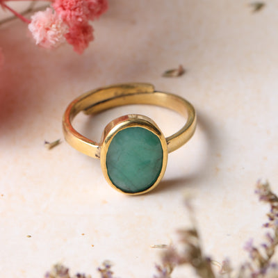 Studio Vaidik Emerald/ Panna Ring 7.25 ratti