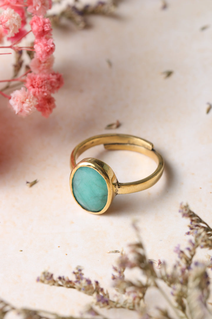 Studio Vaidik Emerald/ Panna Ring 7.25 ratti