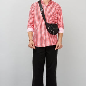 Darnandstitch® Thin Cotton Red Check Print Shirt