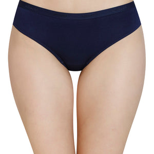 Solid Mid Rise Modal Bikini Panty - Midnight