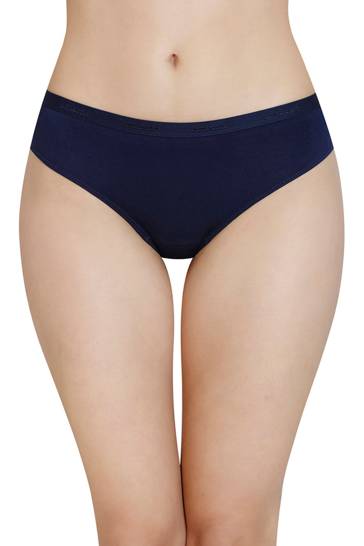 Solid Mid Rise Modal Bikini Panty - Midnight