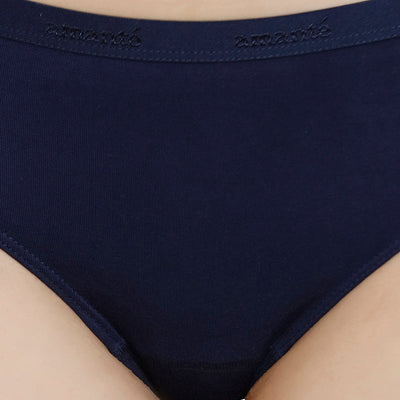 Solid Mid Rise Modal Bikini Panty - Midnight