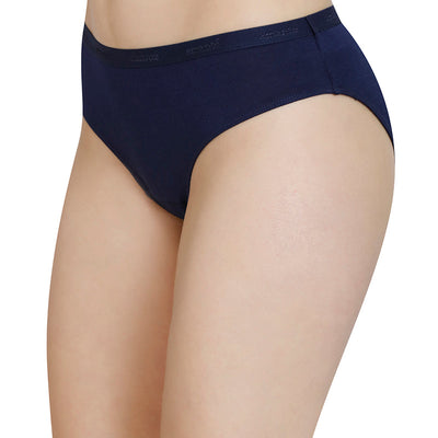 Solid Mid Rise Modal Bikini Panty - Midnight