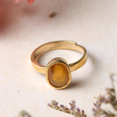 Studio Vaidik Pukhraj/ Yellow Sapphire Ring 7.25 ratti