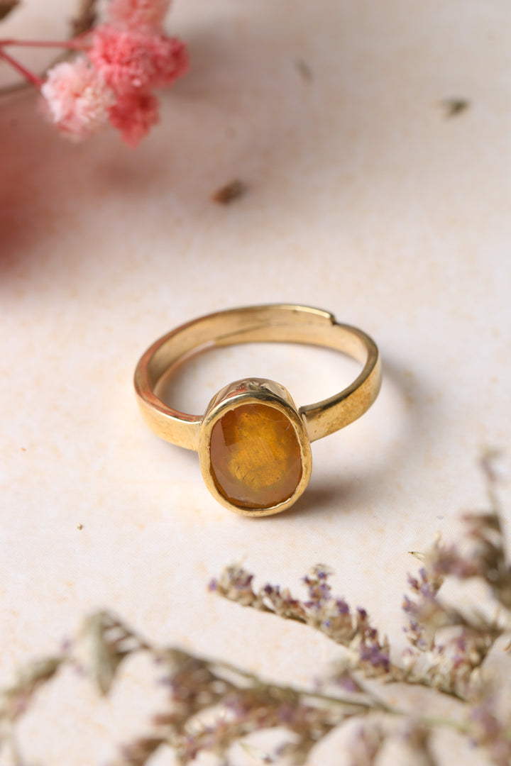 Studio Vaidik Pukhraj/ Yellow Sapphire Ring 7.25 ratti