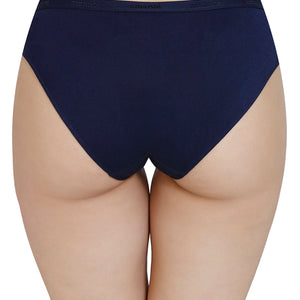 Solid Mid Rise Modal Bikini Panty - Midnight