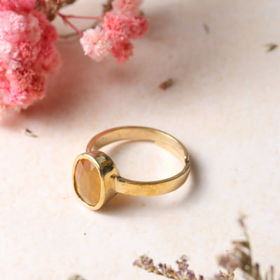 Studio Vaidik Pukhraj/ Yellow Sapphire Ring 7.25 ratti