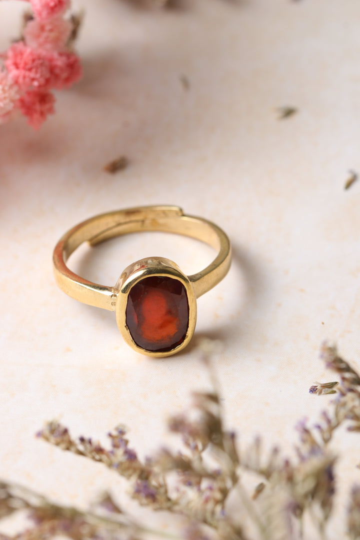 Studio Vaidik Gomed/ Hessonite Ring 7.25 ratti