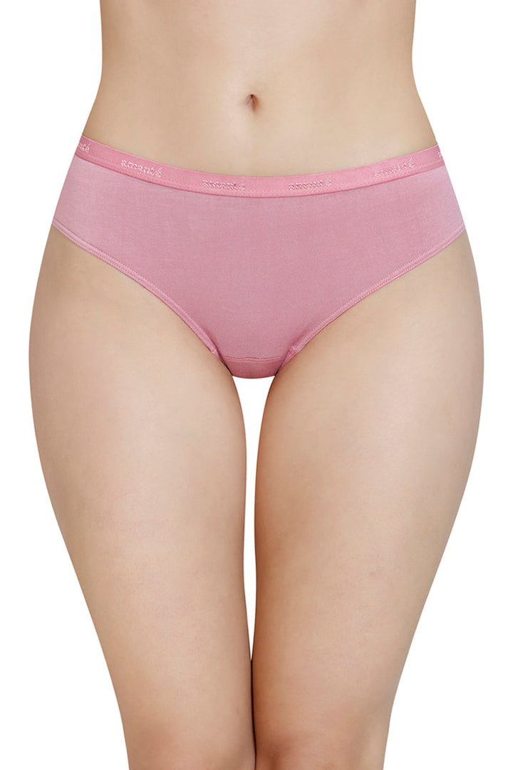 Solid Mid Rise Modal Bikini Panty