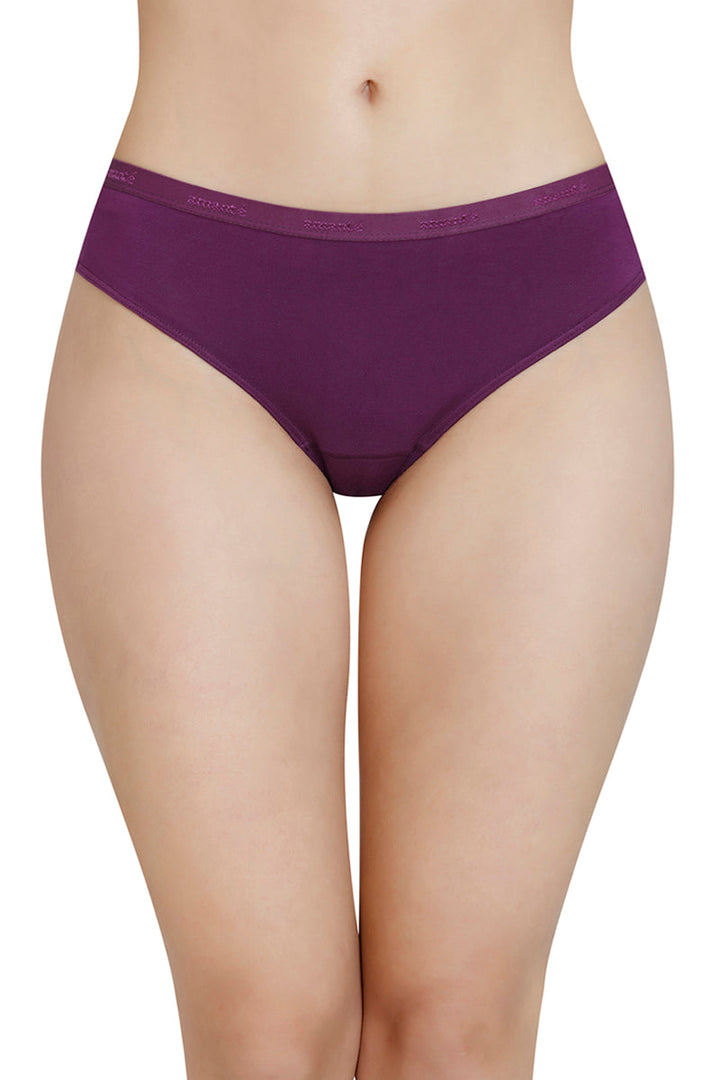 Solid Mid Rise Modal Bikini Panty