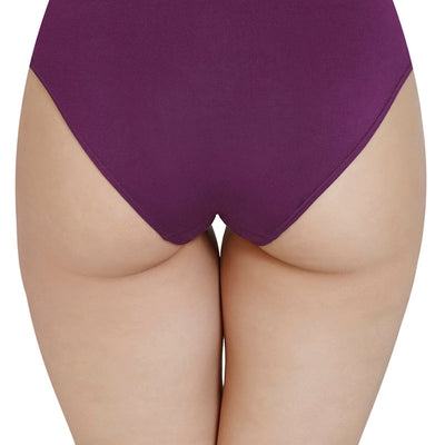 Solid Mid Rise Modal Bikini Panty