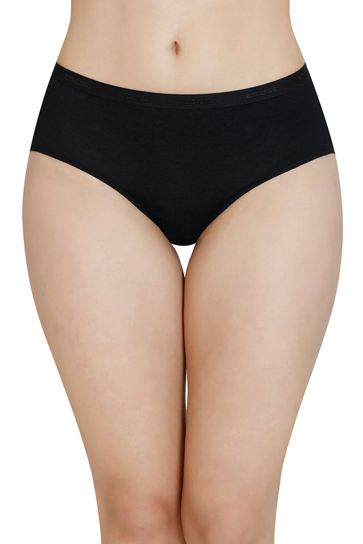 Solid Mid Rise Modal Hipster Panty (Pack of 2)