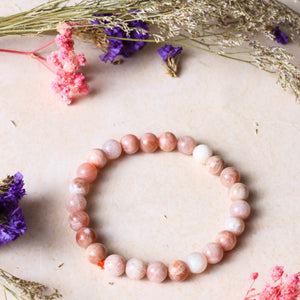 Studio Vaidik Peach Moonstone Bracelet