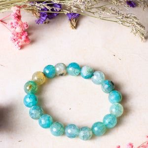 Studio Vaidik Aqua Blue Fire Agate Bracelet