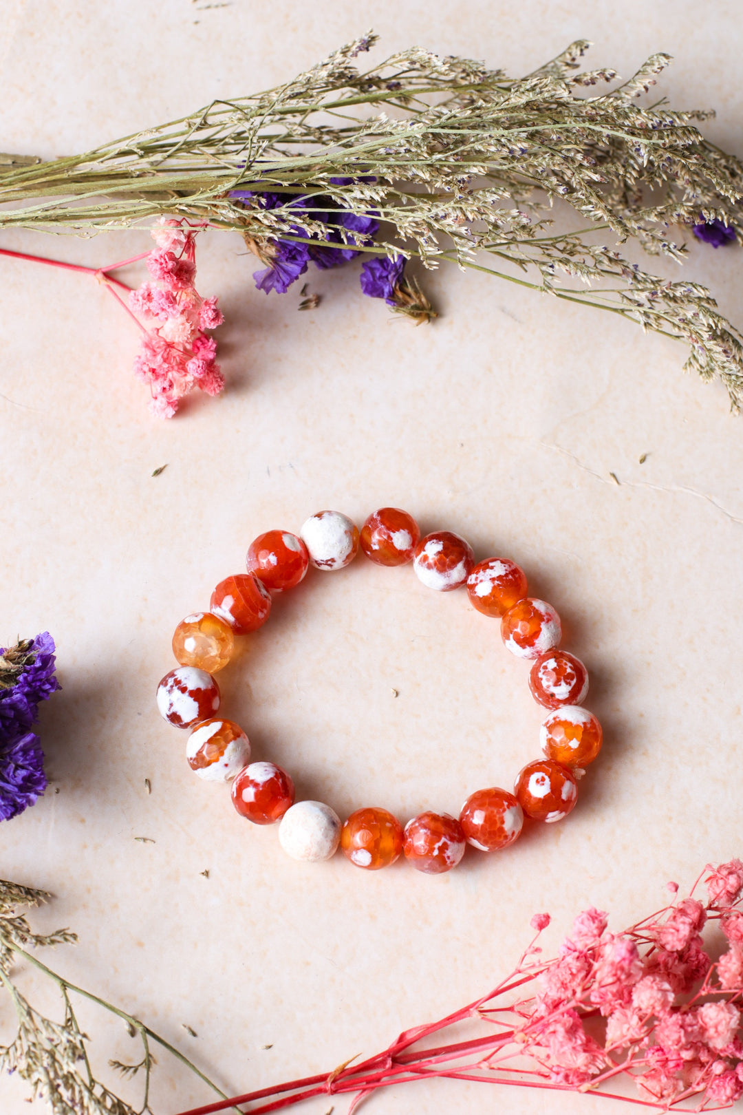 Studio Vaidik Orange Fire Agate Bracelet