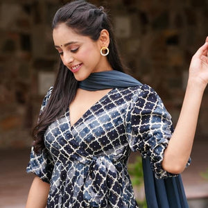 Raghavi rayon kurta-palazzo set