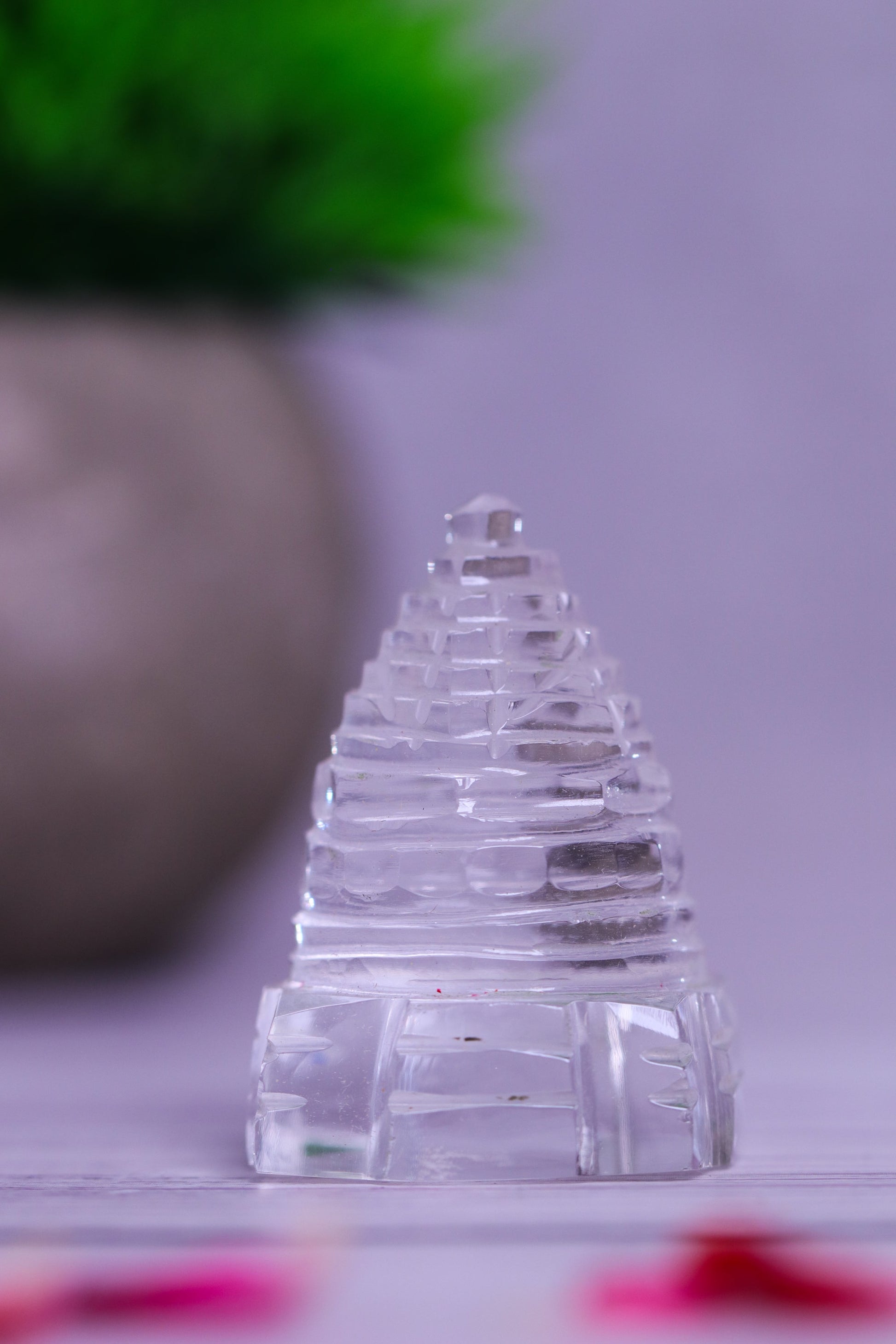 Sphatik Shree Yantra made By Real Crystal