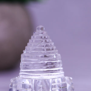 Sphatik Shree Yantra made By Real Crystal