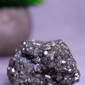 Pyrite Tumble (Medium) to attract prosperity, boost confidence, and enhance mental clarity
