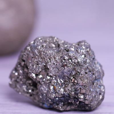 Pyrite Tumble (Medium) to attract prosperity, boost confidence, and enhance mental clarity