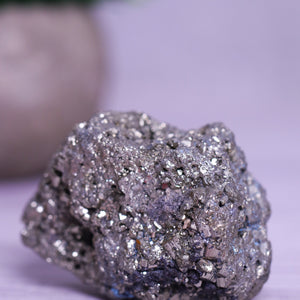 Pyrite Tumble (Medium) to attract prosperity, boost confidence, and enhance mental clarity