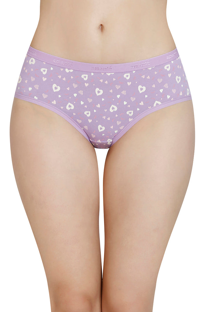 Printed Mid Rise Hipster Panty (Pack of 3)