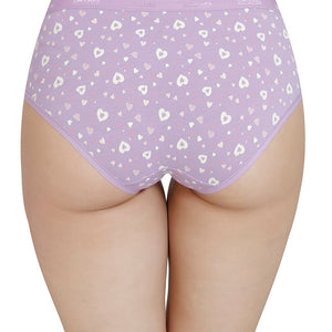 Printed Mid Rise Hipster Panty (Pack of 3)