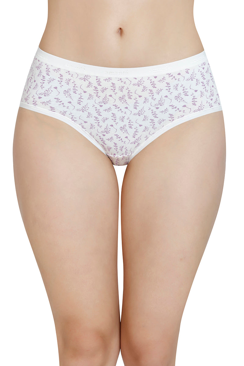 Printed Mid Rise Hipster Panty (Pack of 3)