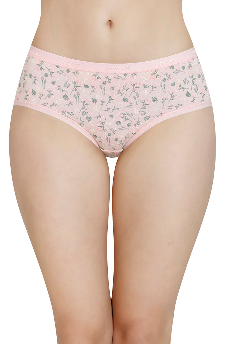 Printed Mid Rise Hipster Panty (Pack of 3)